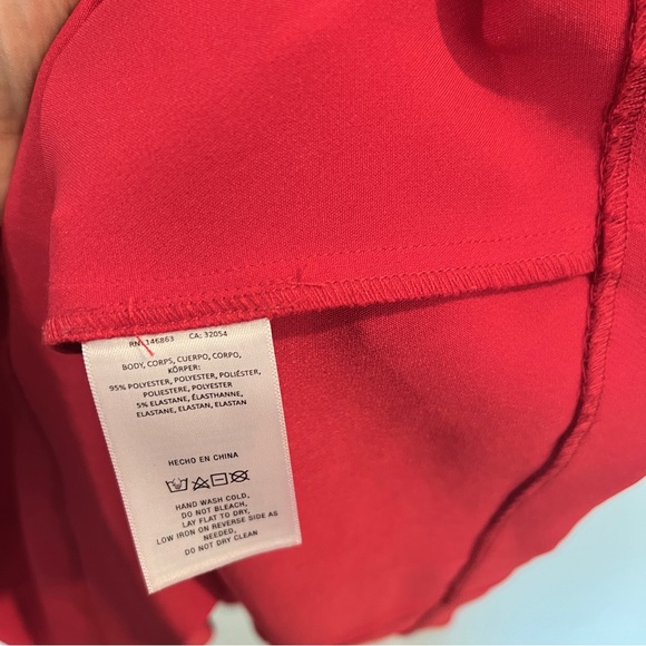 Anthropologie DRESS Size 2X Mare Mare Cut-Out Shift Red - Picture 8 of 15